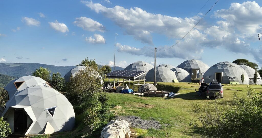 glamping domo geodésico