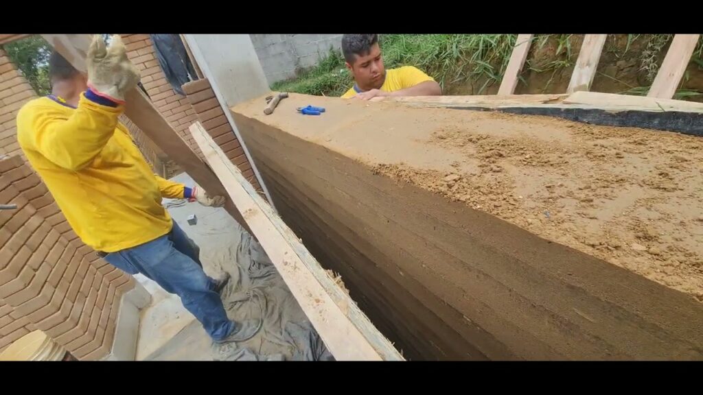 construção com taipa de pilão