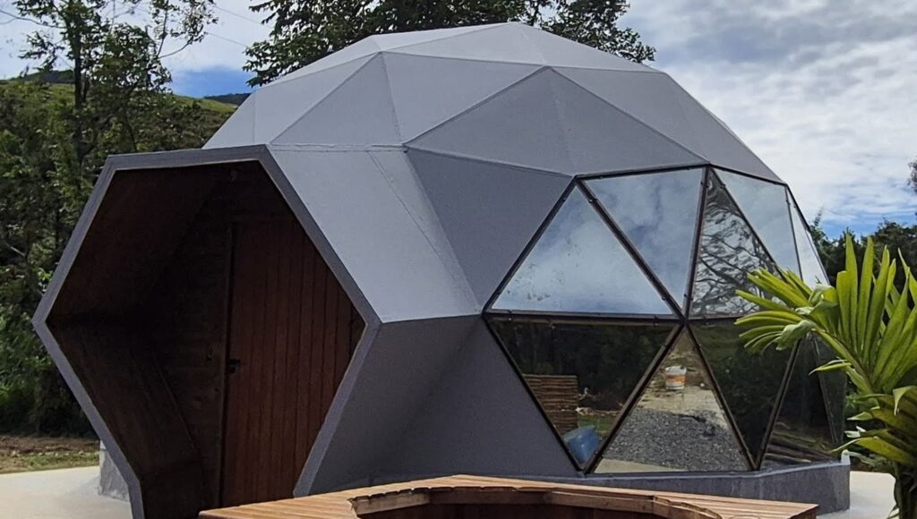 cobertura para domo geodésico